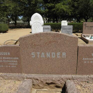 STANDER Adriaan Hendrikus 1878-1954 &amp; Albertha Magdalena Johanna Catharina THOMAS 1878-1954