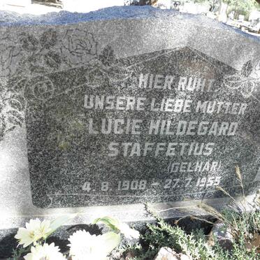 STAFFETIUS Lucie Hildegard nee GELHAR 1908-1955