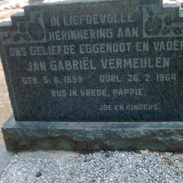 VERMEULEN Jan Gabriel 1899-1964