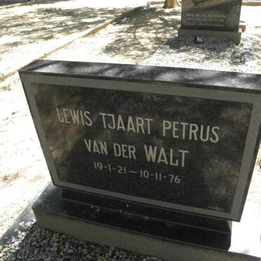 WALT Lewis Tjaart Petrus, van der 1921-1976