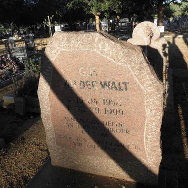 WALT G.F., van der 1958-1999