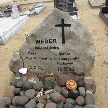WEDER Gunther Winfried 1921-1995 &amp; Ursula Margarethe Katharina 1924-2004