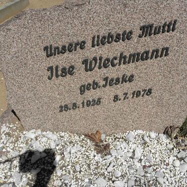 WIECHMANN Ilse nee JESKE 1925-1978