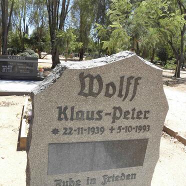 WOLFF Klaus-Peter 1939-1993