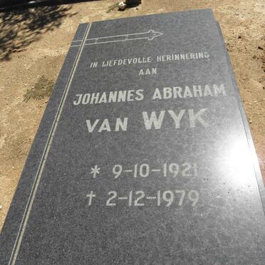 WYK Johannes Abraham, van 1921-1979