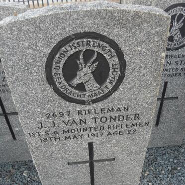 TONDER J.J., van -1917