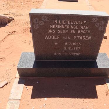 STADEN Adolf, van 1955-1987