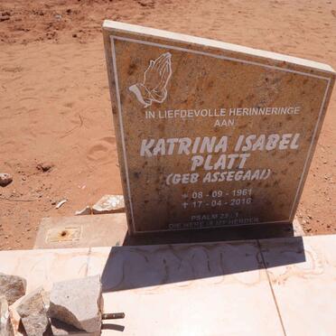 PLATT Katrina Isabel nee ASSEGAAI 1061-2016