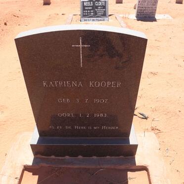 KOOPER Katriena 1907-1983
