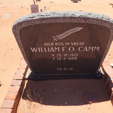 CAMM William F.O. 1913-1968