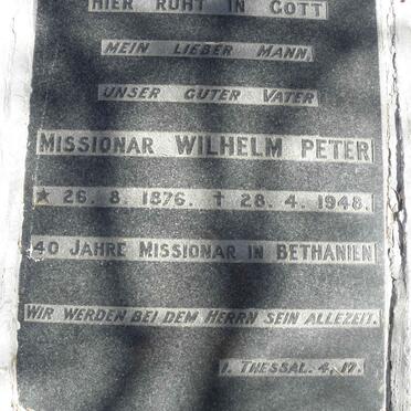 PETER Wilhelm 1876-1948