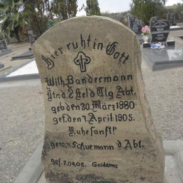 BANDERMANN Wilh. 1880-1905