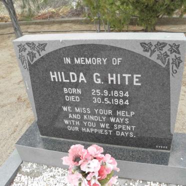 HITE Hilda G. 1894-1984