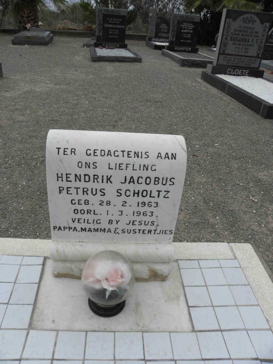 SCHOLTZ Hendrik Jacobus Petrus 1963-1963