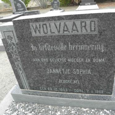 WOLVAARD Jannetjie Sophia nee NEL 1909-1969
