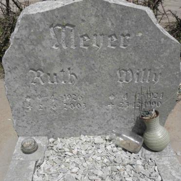 MEYER Willy 1924-1990 &amp; Ruth 1926-2003