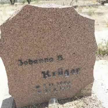 KRÜGER Johanna H. 1884-1971