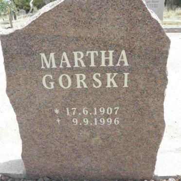 GORSKI Martha 1907-1996