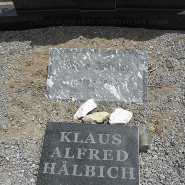 HÄLBICH Erica 1910-19?3 :: HÄLBICH Klaus Alfred 1951-2012