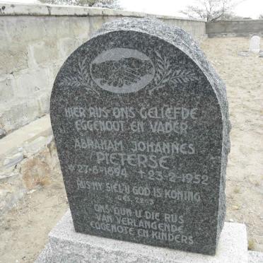 PIETERSE Abraham Johannes 1894-1952