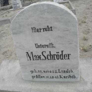 SCHRÖDER Max 1869-1904