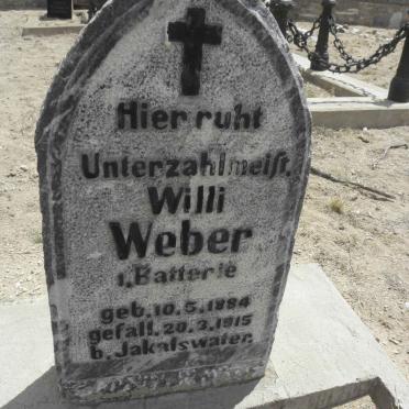 WEBER Willi 1884-1915
