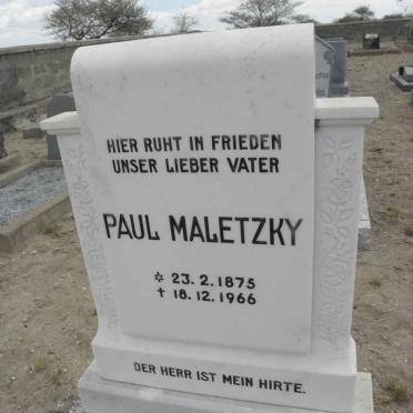 MALETZKY Paul 1875-1966
