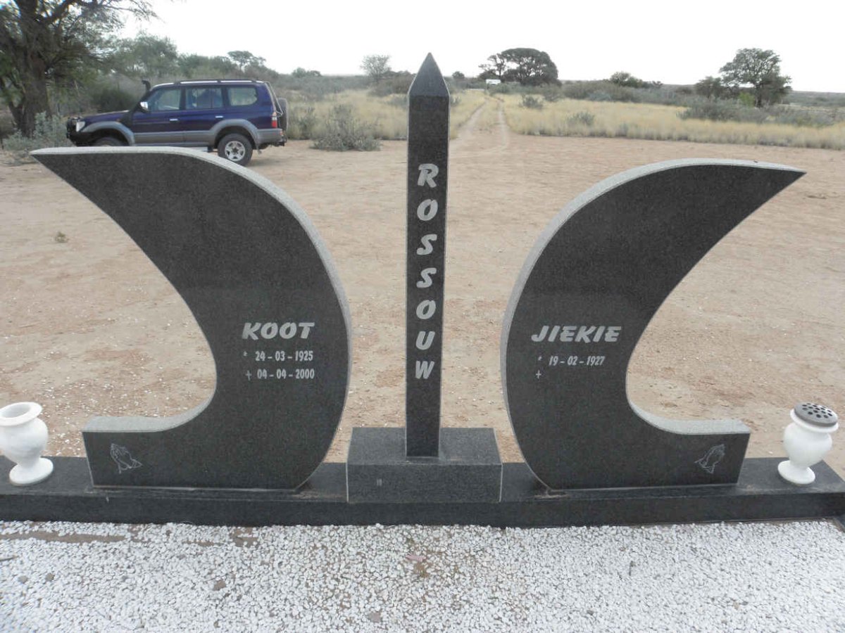 ROSSOUW Koot 1925-2000 &amp; Jiekie 1927-