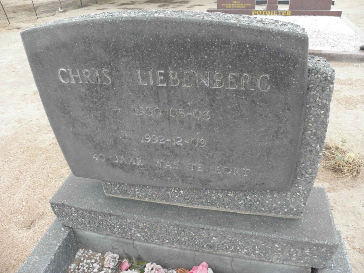 LIEBENBERG Chris 1930-1992