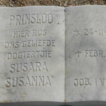 PRINSLOO Susara Susanna 1927-1929