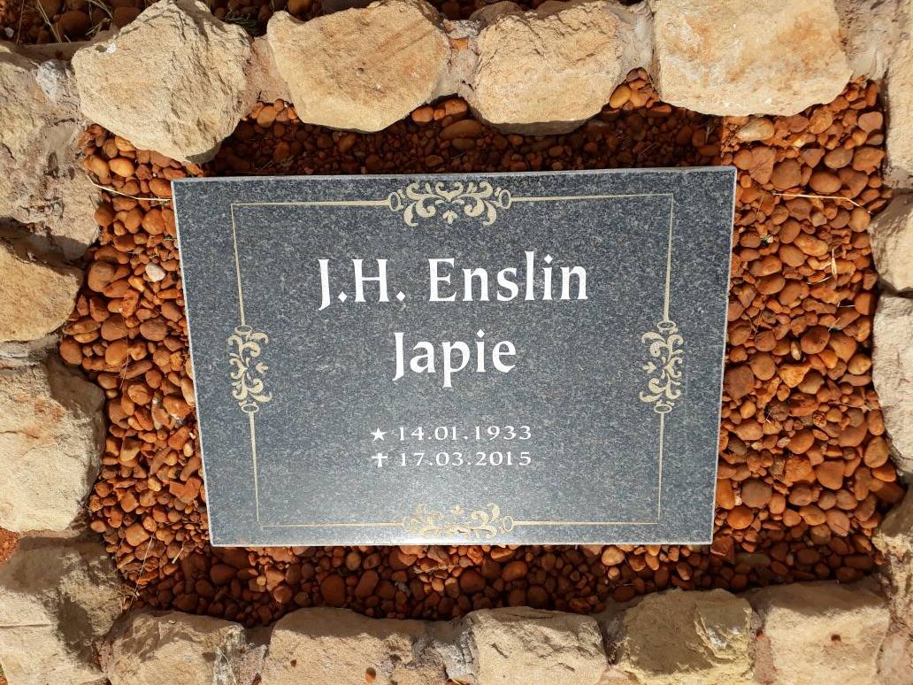 ENSLIN J.H. 1933-2015