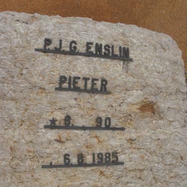 ENSLIN P.J.G. 1890-1985