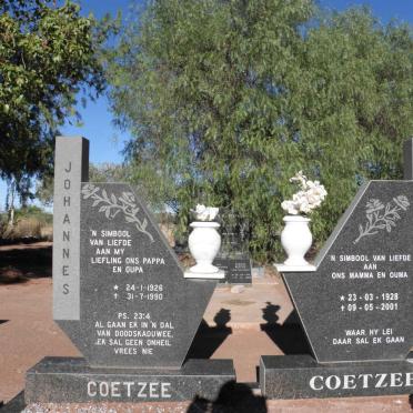 COETZEE Johannes 1926-1990 &amp; Gerda 1928-2001