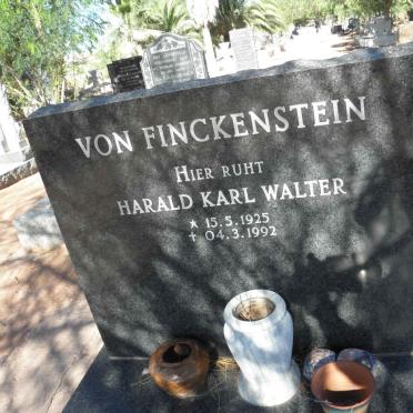 FINKENSTEIN Harald Karl Walter, von 1925-1992