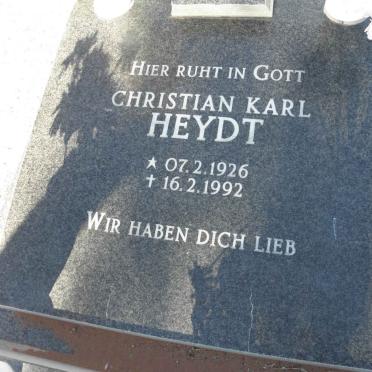 HEYDT Christian Karl 1926-1992