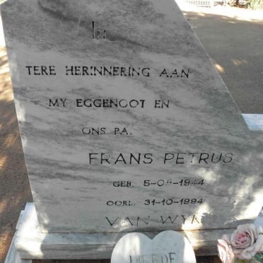 WYK Frans Petrus, van 1944-1994
