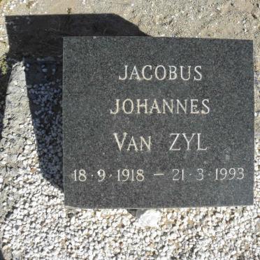 ZYL Jacobus Johannes, van 1918-1993