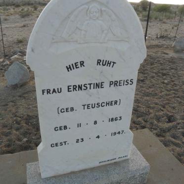 PREISS Ernstine nee TEUSCHER 1863-1947