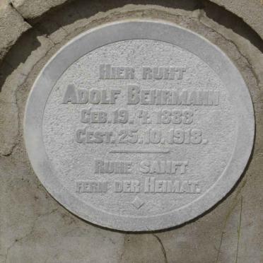 BEHRMANN Adolf 1888-1918