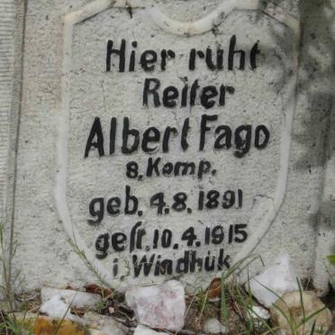 FAGO Albert 1891-1915