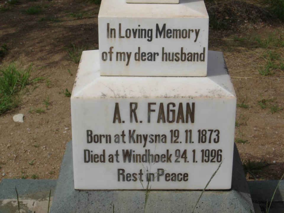 FAGAN A.R. 1873-1926