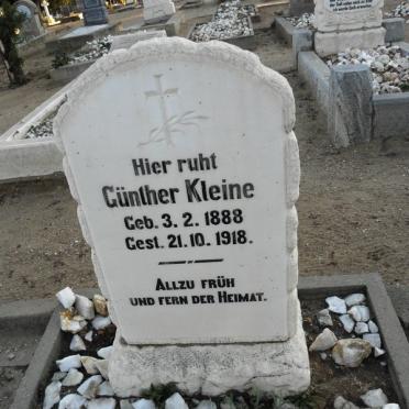 KLEINE Gunther 1888-1918