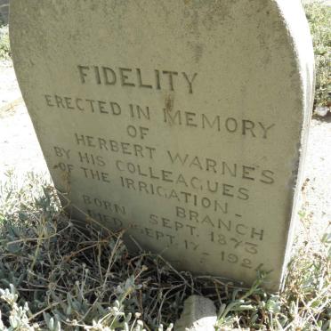 WARNES Herbert 1873-1924