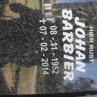 BARBIER Johan 1952-2014