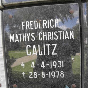 CALITZ Frederich Mathys Christian 1931-1978