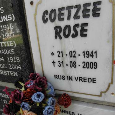 COETZEE Rose 1941-2009