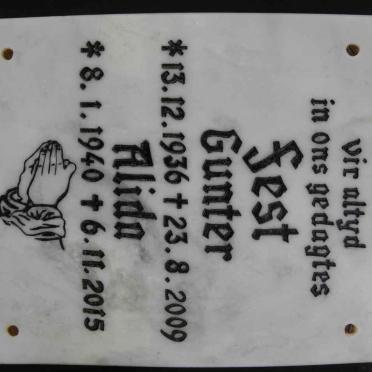 FEST Gunter 1936-2009 &amp; Alida 1940-2015