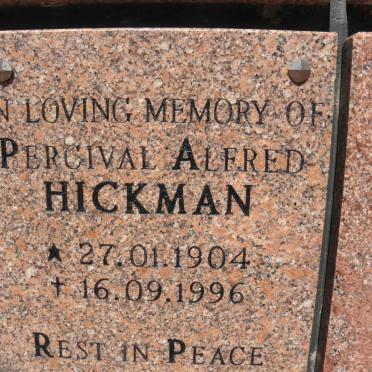 HICKMAN Percival Alfred 1904-1996
