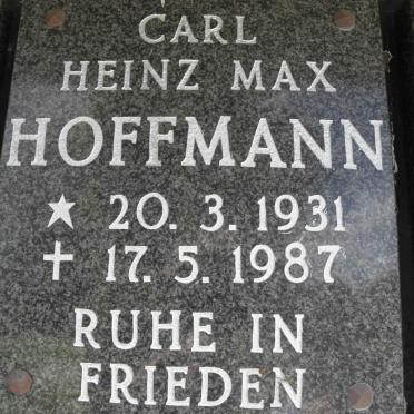 HOFFMANN Carl Heinz Max  1931-1987