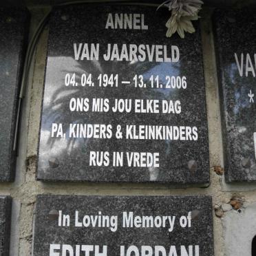 JAARSVELD Annel, van 1941-2006